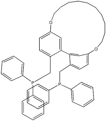 (R)-2,2'-Bis(diphenylphosphinomethyl)-5,5'-(decamethylenedioxy)-1,1'-biphenyl 구조식 이미지