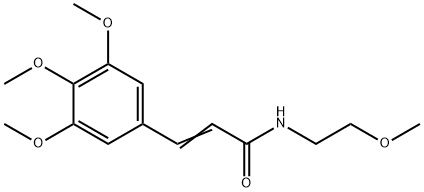(2E)-N-(2-methoxyethyl)-3-(3,4,5-trimethoxyphenyl)prop-2-enamide Structure