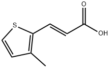 3-(3-methylthiophen-2-yl)prop-2-enoic acid 구조식 이미지