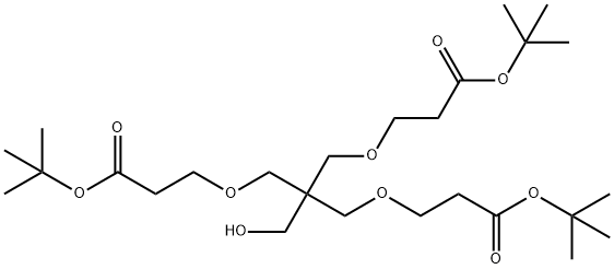 Tri(t-butoxycarbonylethoxymethyl) ethanol 구조식 이미지