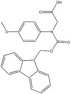 N-Fmoc-RS-4-methoxyphenylglycine 구조식 이미지