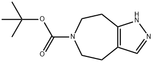 Tert-Butyl 4,5,7,8-Tetrahydropyrazolo[3,4-D]Azepine-6(1H)-Carboxylate 구조식 이미지