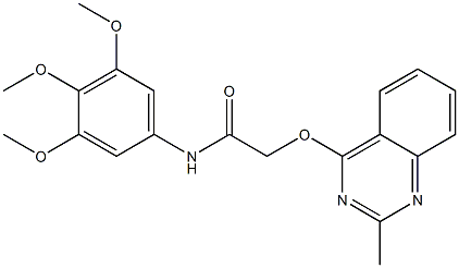 2-(2-methylquinazolin-4-yl)oxy-N-(3,4,5-trimethoxyphenyl)acetamide Structure