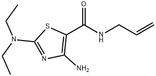 4-amino-2-(diethylamino)-N-prop-2-enyl-1,3-thiazole-5-carboxamide Structure