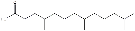 4,8,12-trimethyltridecanoic acid Structure