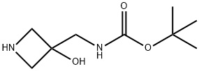 tert-Butyl ((3-hydroxyazetidin-3-yl)methyl)carbamate Structure