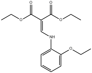 diethyl {[(2-ethoxyphenyl)amino]methylidene}propanedioate 구조식 이미지