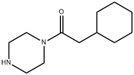 2-cyclohexyl-1-(piperazin-1-yl)ethanone 구조식 이미지