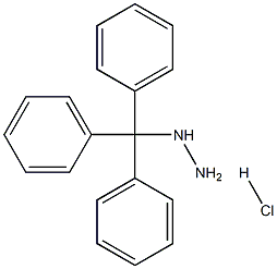 Hydrazine, (triphenylmethyl)-, monohydrochloride 구조식 이미지