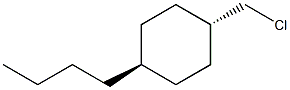 trans-1-Butyl-4-(chloromethyl)cyclohexane Structure