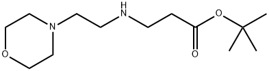 tert-butyl 3-{[2-(morpholin-4-yl)ethyl]amino}propanoate 구조식 이미지