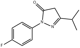 1-(4-fluorophenyl)-3-isopropyl-1H-pyrazol-5(4H)-one Structure