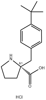 (R)-alpha-(4-tert-butylphenyl)-proline-HCl Structure