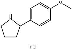2-(4-methoxyphenyl)pyrrolidine HCL Structure