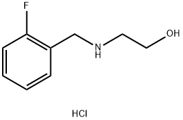 2-[(2-fluorobenzyl)amino]ethanol hydrochloride Structure