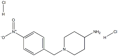 1-(4-Nitrobenzyl)piperidin-4-amine dihydrochloride 구조식 이미지