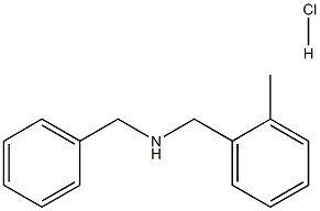 N-[(2-methylphenyl)methyl]-1-phenylmethanamine:hydrochloride Structure