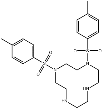 1,4,7,10-Tetraazacyclododecane, 1,4-bis[(4-methylphenyl)sulfonyl]- Structure