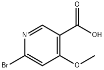 6-Bromo-4-methoxynicotinic acid Structure