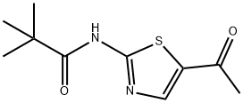 N-(5-acetyl-1,3-thiazol-2-yl)-2,2-dimethylpropanamide 구조식 이미지