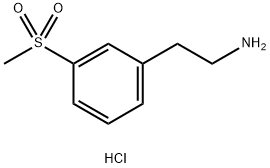 2-[3-(Methylsulfonyl)phenyl]ethylamine Hydrochloride Structure