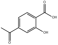 Benzoic acid, 4-acetyl-2-hydroxy- Structure