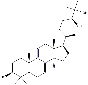 Lanosta-7,9(11)-diene-3,24,25-triol,(3b,24S)- 구조식 이미지