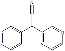 Pyrazineacetonitrile, a-phenyl- 구조식 이미지