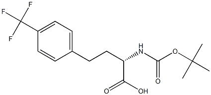 Boc-(R)-4-Trifluoromethylhomophenylalanine Structure