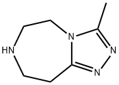 5H-1,2,4-Triazolo[4,3-d][1,4]diazepine, 6,7,8,9-tetrahydro-3-methyl- 구조식 이미지