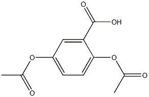 Benzoic acid,2,5-bis(acetyloxy)- Structure