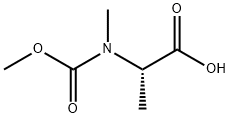 (2S)-2-[(methoxycarbonyl)(methyl)amino]propanoic acid 구조식 이미지