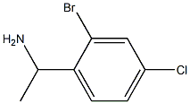 1-(2-BROMO-4-CHLOROPHENYL)ETHAN-1-AMINE Structure