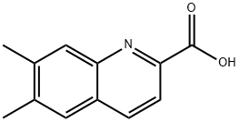 2-Quinolinecarboxylic acid, 6,7-dimethyl- 구조식 이미지