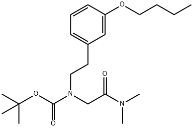 tert-butyl (3-butoxyphenethyl)(2-(dimethylamino)-2-oxoethyl)carbamate Structure