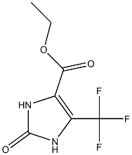 1H-Imidazole-4-carboxylicacid, 2,3-dihydro-2-oxo-5-(trifluoromethyl)-, ethylester Structure