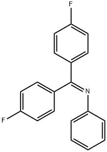 Benzenamine, N-[bis(4-fluorophenyl)methylene]- Structure