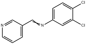 (3,4-dichlorophenyl)(3-pyridinylmethylene)amine Structure