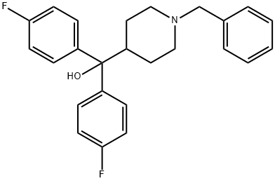 (1-benzylpiperidin-4-yl)bis(4-fluorophenyl)methanol Structure