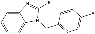 1H-Benzimidazole, 2-bromo-1-[(4-fluorophenyl)methyl]- 구조식 이미지