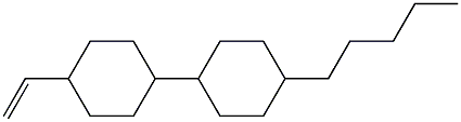 1-ethenyl-4-(4-pentylcyclohexyl)cyclohexane Structure