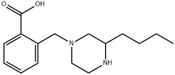 1-(2-carboxyphenyl methyl)-3-n-butyl piperazine 구조식 이미지