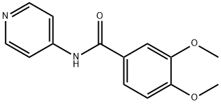 3,4-dimethoxy-N-(pyridin-4-yl)benzamide 구조식 이미지