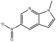 1-Methyl-5-nitro-1H-pyrrolo[2,3-b]pyridine 구조식 이미지