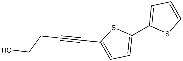 5-(4-hydroxybut-1-ynyl)-2,2'-bithiophene Structure