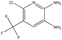 6-Chloro-5-(trifluoromethyl)pyridine-2,3-diamine 구조식 이미지