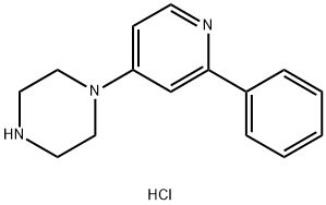 Piperazine, 1-(2-phenyl-4-pyridinyl)- Structure