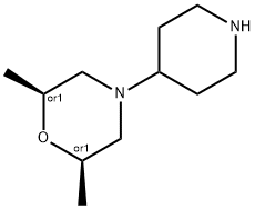 (2S,6R)-2,6-Dimethyl-4-(piperidin-4-yl)morpholine Structure