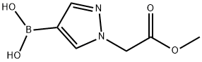 1H-PYRAZOLE-1-ACETIC ACID, 4-BORONO-, 1-METHYL ESTER Structure