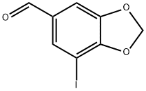 7-iodobenzo[d][1,3]dioxole-5-carbaldehyde 구조식 이미지
